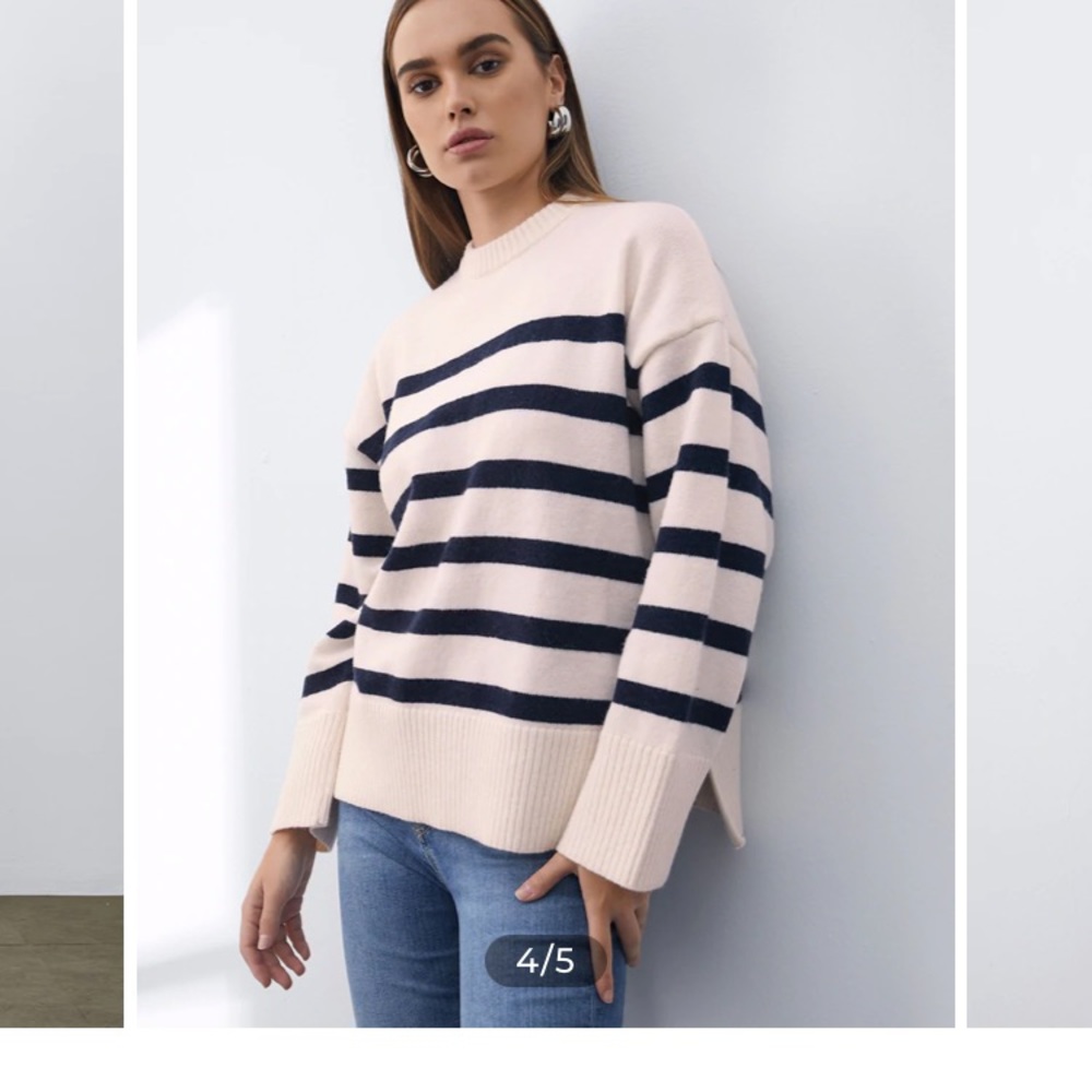 NWT Breton Cream Sweater